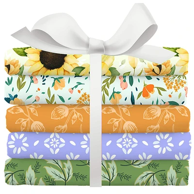 SINGER Beautiful Fall Garden Cotton Fabric Bundle