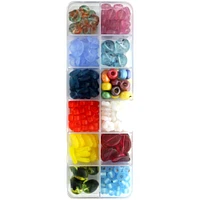 John Bead Hard Candy Czech Glass Bead Mix