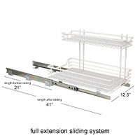 Household Essentials Glidez 2-Tier Cabinet Organizer