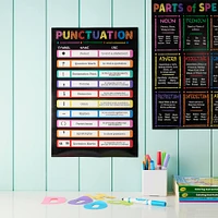 12 Packs: 2 ct. (24 total) Punctuation & Parts of Speech Posters by B2C™