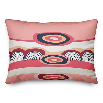 Funky Wave Pattern Throw Pillow