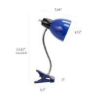 LimeLights 15" Blue Adjustable Clip Lamp Light 