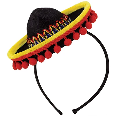 Cinco de Mayo Mini Sombrero Headband, 2ct.