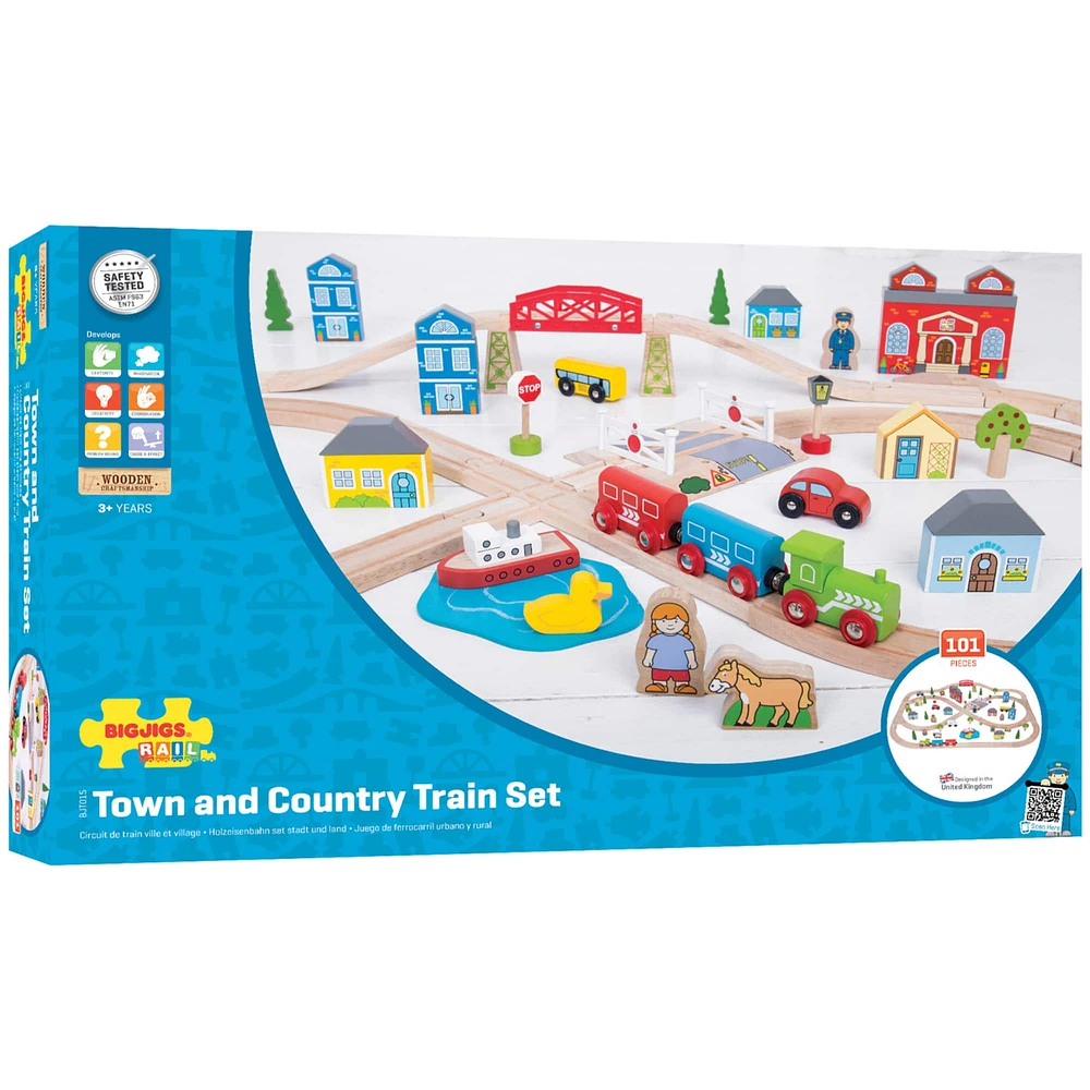 Bigjigs® Rail Town & Country Train Set