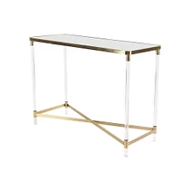 3.5ft. Clear Contemporary Acrylic Console Table