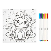12 Pack: Kitty Coloring Board Kit by Creatology™
