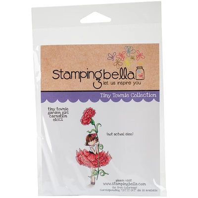 Stamping Bella Garden Girl Carnation Cling Stamps