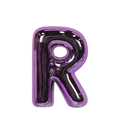7" Purple Monogram R Bubble Decoration by Ashland®