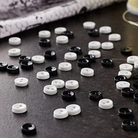 12 Packs: 75 ct. (900 total) Favorite Findings™ 1/4" Black & White Buttons