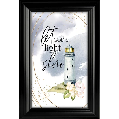 Let God's Light Shine Heaven Sent Framed Plaque