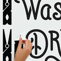 RoomMates Wash Dry Fold Repeat Peel & Stick Wall Decals