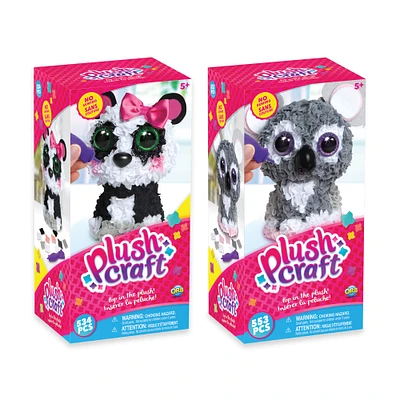 12 Pack: Assorted PlushCraft™ 3D Fabric Plush Craft Pals