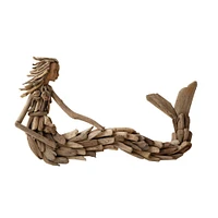 21" Driftwood Mermaid Wall Décor