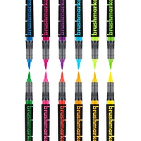 6 Packs: 12 ct. (72 total) Karin Brushmarker PRO Neon Markers