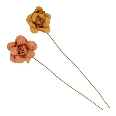Orange & Yellow Paper Flowers by Recollections™, 24ct.