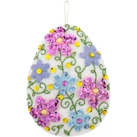 Bucilla® Oversized Easter Felt Ornaments Applique Kit Set