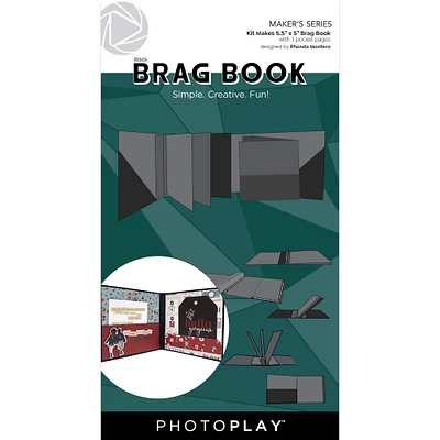 PhotoPlay Black Brag Book, 5.5" x 5"