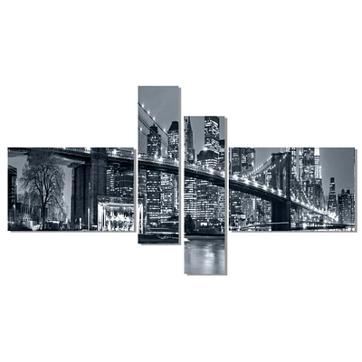 Designart - Panorama New York City at Night