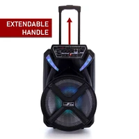 beFree Sound 12" Bluetooth Portable Rechargeable Party Speaker
