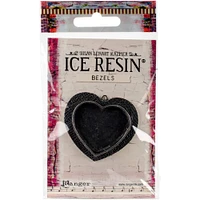 Ice Resin® Antique Silver Closed Back Heart Milan Bezel