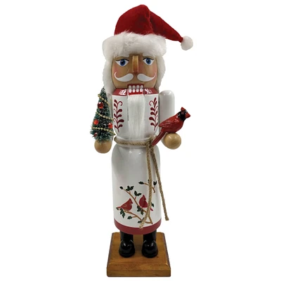 Santa's Workshop 14" Cardinal Claus Nutcracker