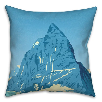 Mountain Range 18x18 Throw Pillow