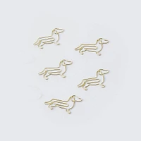 Good Design Works Gold Dog Paper Clips, 5ct.