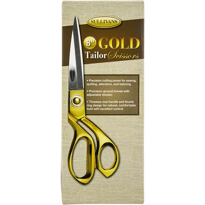 Sullivans 8" Gold Tailor Scissors