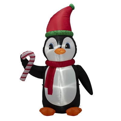 Glitzhome® 8ft. Lighted Inflatable Penguin