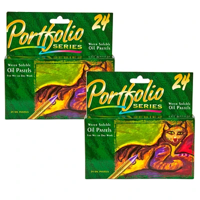 Crayola® Portfolio Series 24 Color Oil Pastels, 2ct.