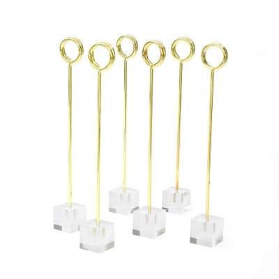 Style Me Pretty Clear Table Number Stands, 12ct.