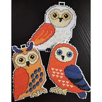 Crafting Spark Owls Plastic Canvas Counted Cross Stitch Kit