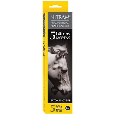 Nitram™ Beaux Arts Fusains Extra Soft Moyen Charcoal