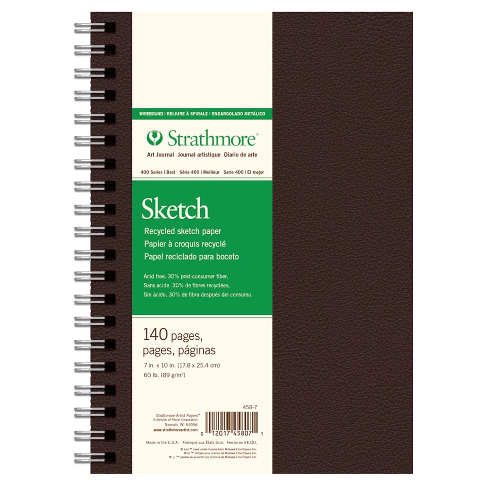 Strathmore® 400 Series Recycled Sketchbook, 7" x 10"