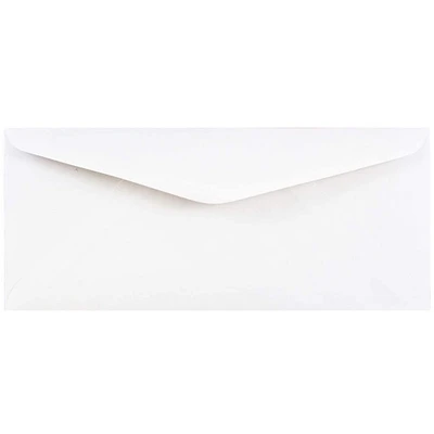 JAM Paper 4.5" x 10.37" White Business Envelopes