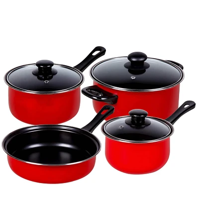 Gibson Home® Chef Du Jour 7-Piece True Red Cookware Set