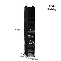 Household Essentials 10 Shelf Hanging Closet Organizer