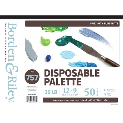 Borden & Riley® No.757 Disposable Palette Paper Pad