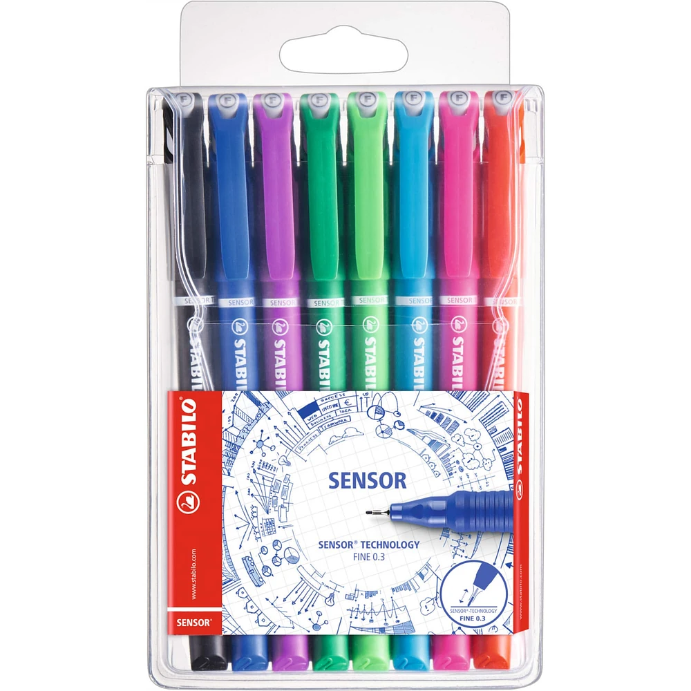 Stabilo® Sensor® Fineliner 8 Color Wallet Set