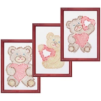 Jack Dempsey Fuzzy Bear Stamped Embroidery Samplers Kit