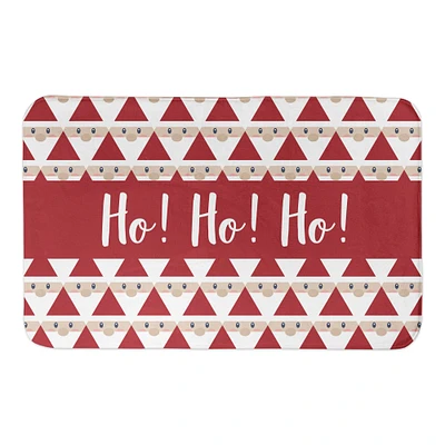 Geo Santa Pattern Bath Mat