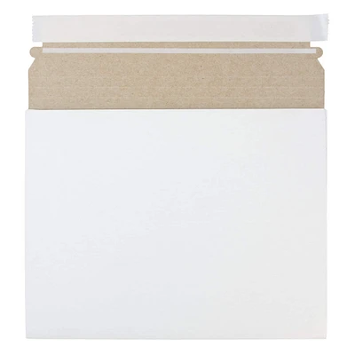 JAM Paper White Expandable Photo Mailer Peel & Seal Closure Envelopes