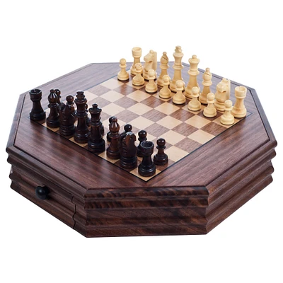Toy Time Octagonal Chess & Checkers Set