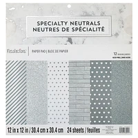 Specialty Neutrals Paper Pad by Recollections™, 12" x 12"
