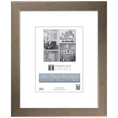 Timeless Frames® Life's Great Moments Graywashed 5" x 7" Frame with Mat