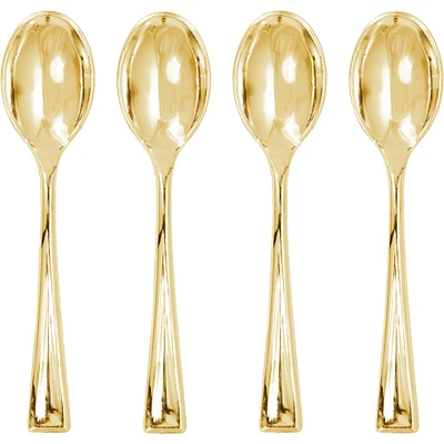 12 Packs: 24 ct. (288 total) Gold Mini Spoons by Celebrate It™