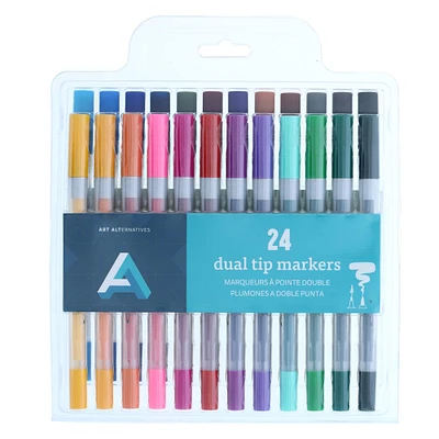 Art Alternatives 24 Color Dual Tip Marker Set