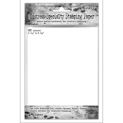 Tim Holtz® Distress® 4.25" x 5.5" Specialty Stamping Paper, 20ct.