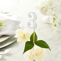 Style Me Pretty Silver Die Cut Wedding Table Numbers