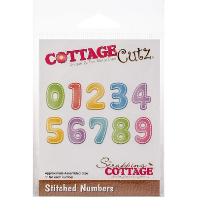 CottageCutz® Stitched Numbers Die